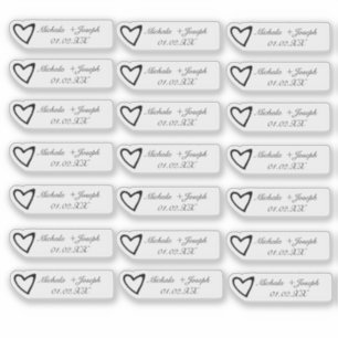 Adesivo Vinheta de marca de logotipo de casamento para emp