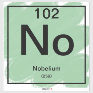 Adesivo Vinheta de Mesa periódica - Nobelium