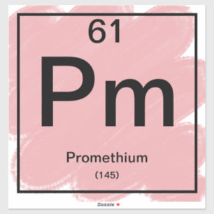 Adesivo Vinheta de Mesa periódica - Prometio