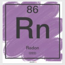 Vinheta de Mesa periódica - Radônio