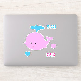 Adesivo Vinheta de nome de baleia Conjunto para Ipad, Garr