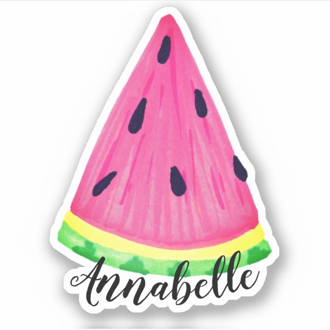 Adesivo Vinheta de nome do Watermelon Sticker (Frente)