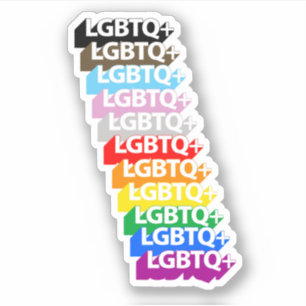 Adesivo Vinheta de Orgulho de Progresso LGBTQ+