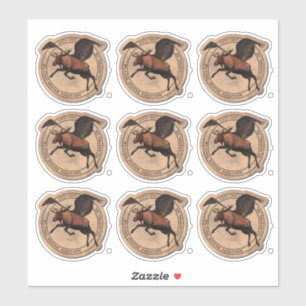 Adesivo Vinheta de Patch da Aviação de Moose Voadora