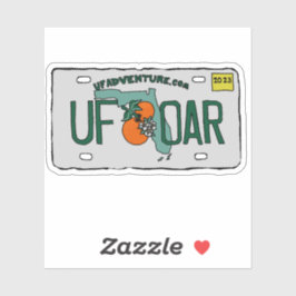 Adesivo Vinheta de Placa de Licença