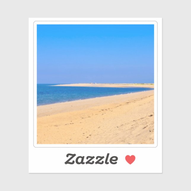 Adesivo vinheta de praia da frota (Folha)