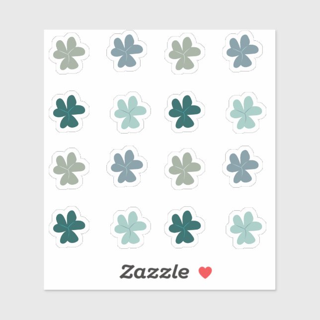 Adesivo Vinheta de Scrapbooking Definida por Folhas Verdes (Folha)