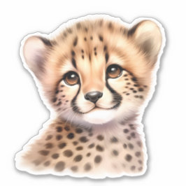 Adesivo Vinheta de Scrapbooking Personalizada Leopard