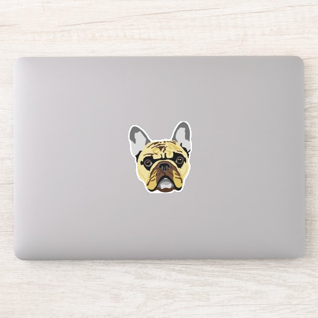 Adesivo Vinheta de telefone para o Laptop francês Bulldog (Computador)