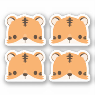 Adesivo Vinheta de Tigre