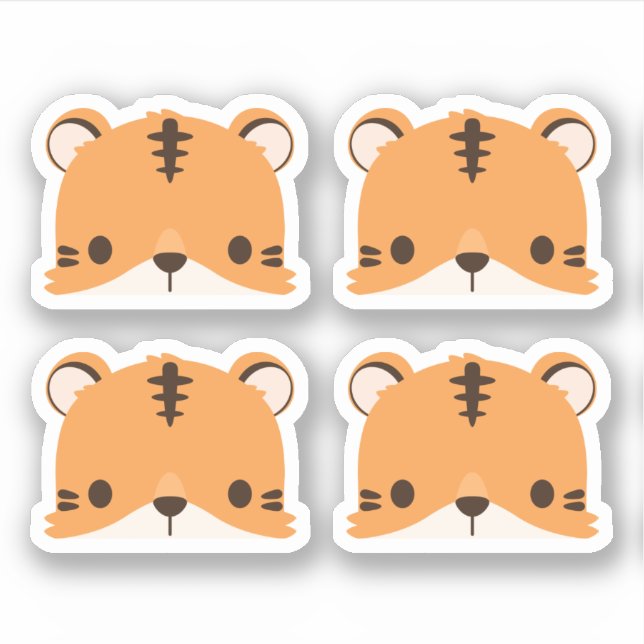 Adesivo Vinheta de Tigre (Frente)