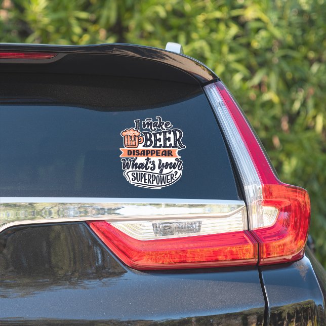 Adesivo Vinheta de Tipografia de Cerveja (Lado do carro)