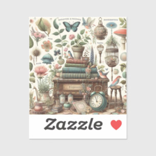 Adesivo Vinheta de Tranquilidade Botânica