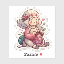 Adesivo Vinheta de tricô de ventilador