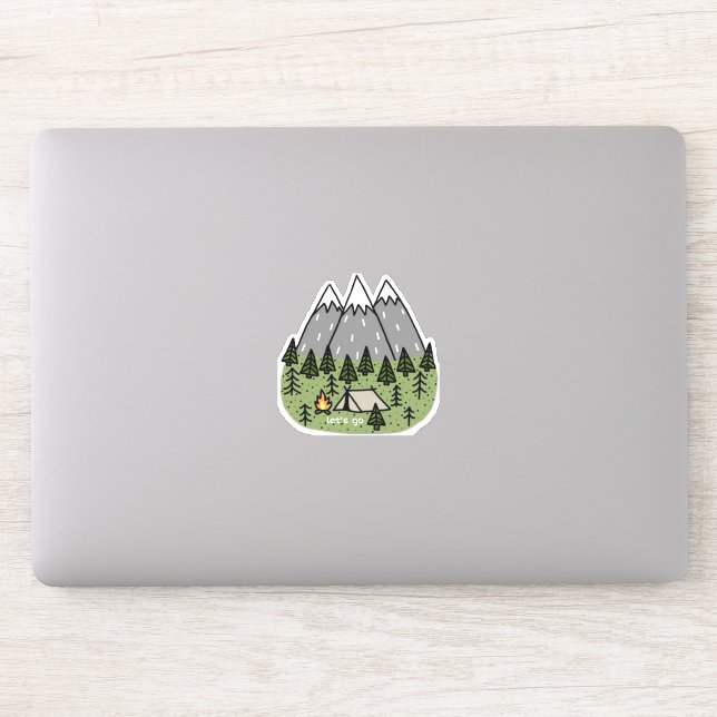 Adesivo vinheta de vamos (Computador)