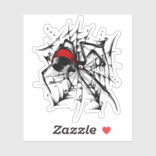 Adesivo Vinheta-de-vidro-de-ponta-vermelha