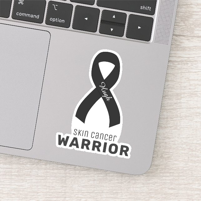 Adesivo Vinheta de vinil com Cancer de pele (Detalhe)