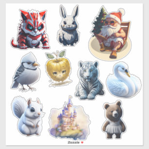 Adesivo Vinheta de vinil com corte personalizado aleatório