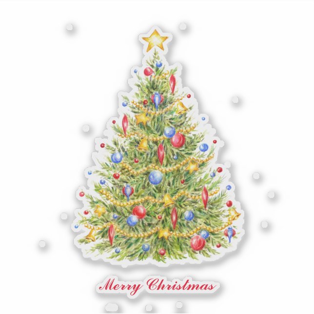 Adesivo Vinheta de vinil com corte personalizado da árvore (Frente)