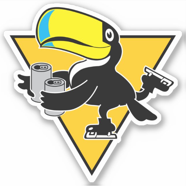 Adesivo Vinheta de vinil com corte personalizado de duas l (Frente)