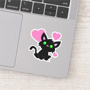 Adesivo Vinheta de vinil com corte personalizado de Gatinh