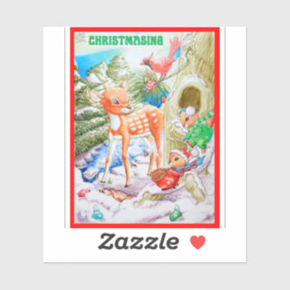 Adesivo Vinheta de Vinil com Corte Personalizado de Natal 