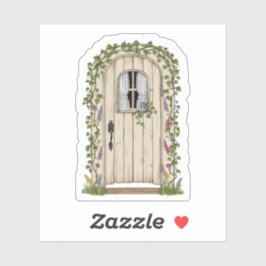 Adesivo Vinheta de vinil com corte personalizado de porta 