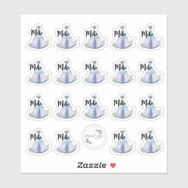 Adesivo Vinheta de vinil com corte personalizado, design d (Folha)