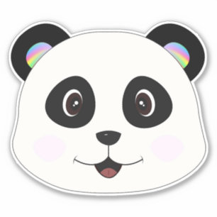 Adesivo Vinheta de vinil com corte personalizado Panda Fac