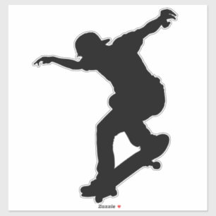Adesivo Vinheta de vinil com corte personalizado, skateboa