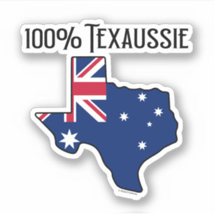 Adesivo Vinheta de vinil com corte personalizado Texaussie