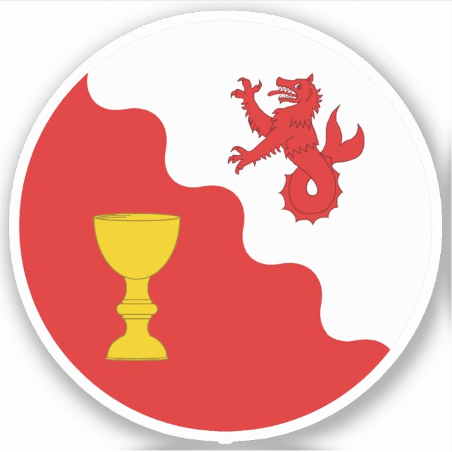 Adesivo Vinheta de vinil das águas de Ascensão SCA (Frente)