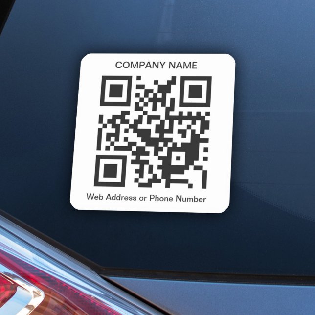 Adesivo Vinheta de vinil de código QR personalizado (Criador carregado)