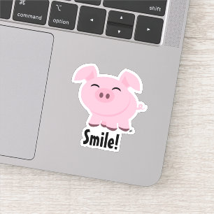 Adesivo Vinheta de vinil de corte personalizado com sorris