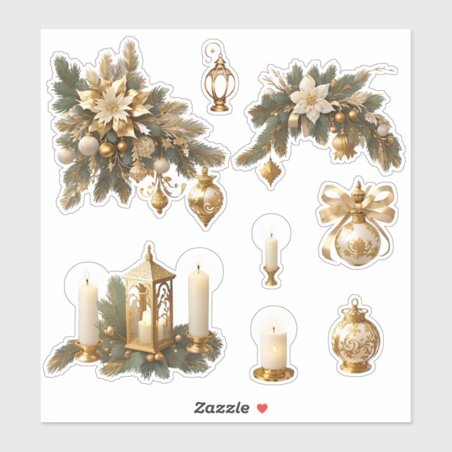 Adesivo Vinheta de Vinil de Corte Personalizado do Natal_1 (Folha)