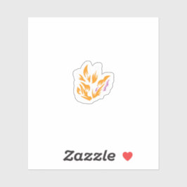 Adesivo Vinheta de vinil de corte personalizado laranja, c