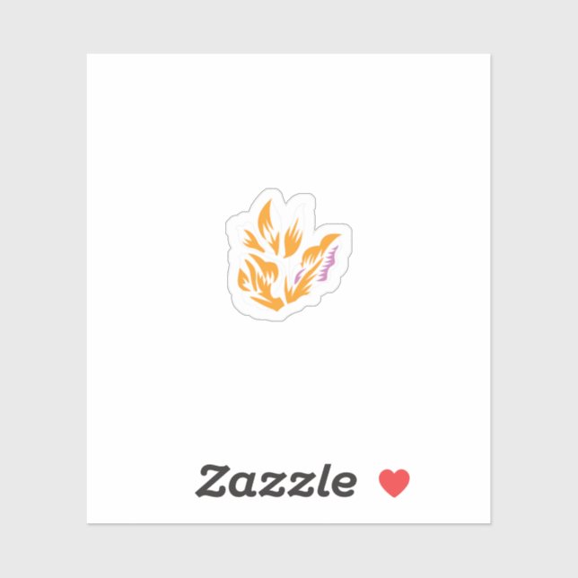 Adesivo Vinheta de vinil de corte personalizado laranja, c (Folha)