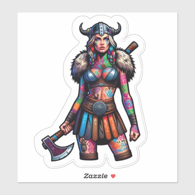 Adesivo Vinheta de Vinil de Corte Personalizado: Mulher Gu (Folha)