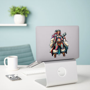 Adesivo Vinheta de Vinil de Corte Personalizado: Mulher Gu