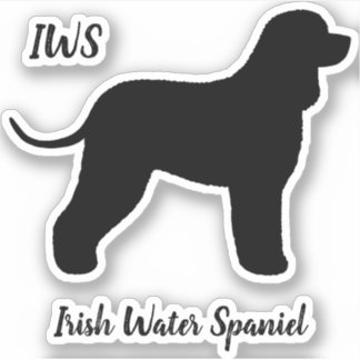 Adesivo Vinheta de vinil de silhueta de água irlandesa