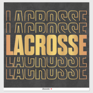 Adesivo Vinheta de vinil de texto de acrosse