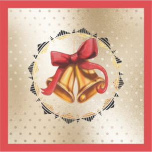 Adesivo Vinheta de vinil Natal com sinos