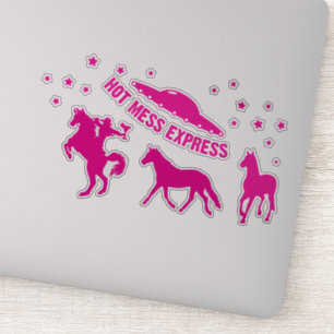 Adesivo Vinheta de vinil para o Hot Mess Express