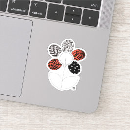 Adesivo Vinheta de vinilo BlurryFlower