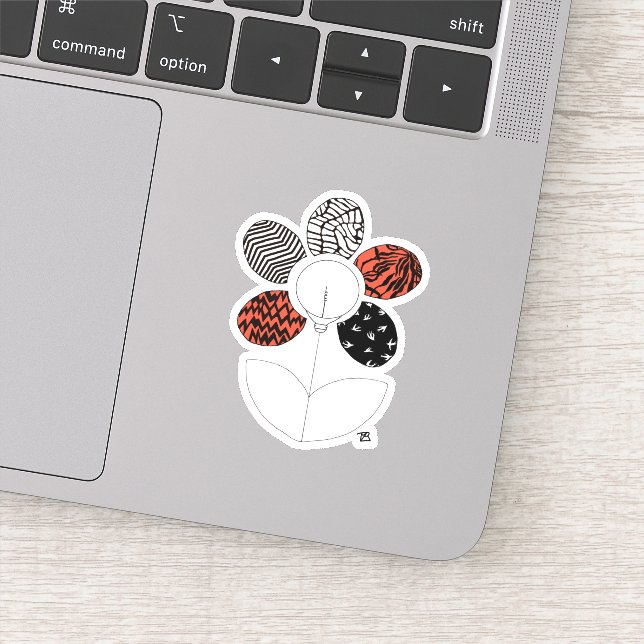 Adesivo Vinheta de vinilo BlurryFlower (Detalhe)