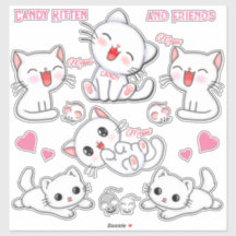 Vinheta de vinilo com corte personalizado