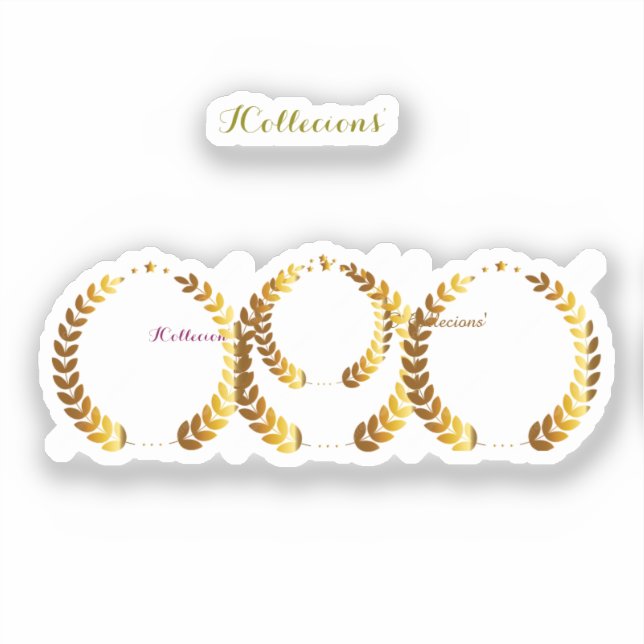 Adesivo Vinheta de vinilo com corte personalizado (Frente)