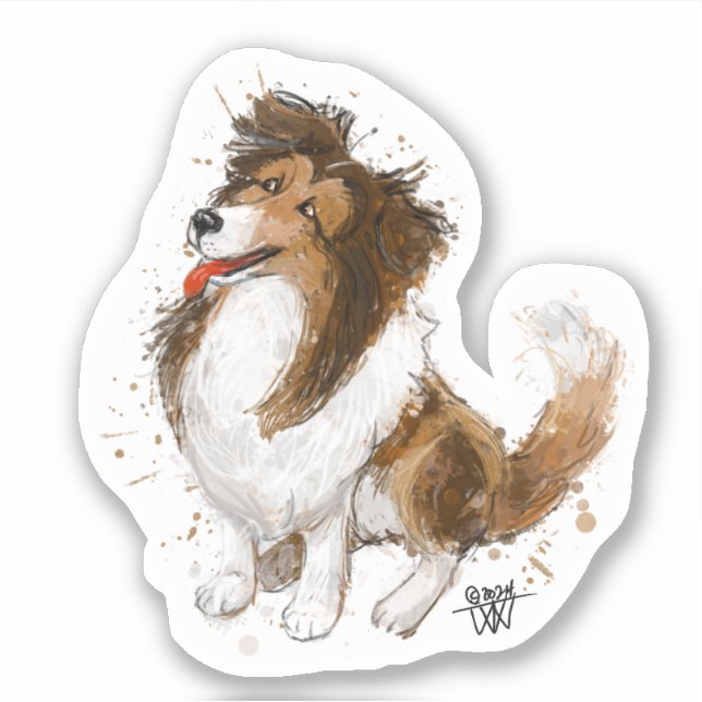 Adesivo Vinheta de vinilo com corte personalizado (Frente)