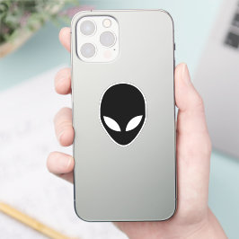 Adesivo vinheta de vinilo cortada em alienígena