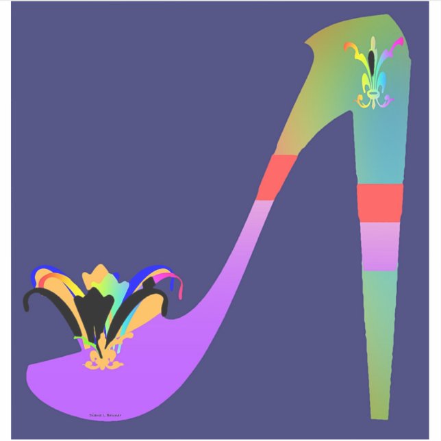 Adesivo Vinheta de vinilo de alto salto rico (Frente)